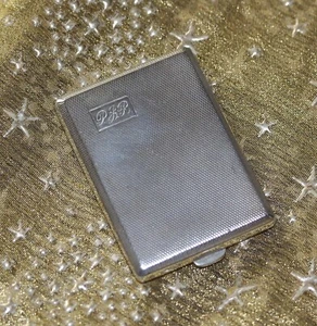 A RARE HEAVY GAUGE 1930 ART DECO STERLING SILVER MATCH BOOK HOLDER CASE 41.6g - Picture 1 of 24