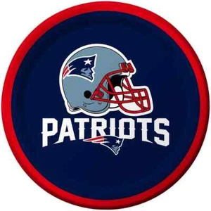 New England Patriots NFL Football Sports Banquet Party 7" Paper Dessert Plates - Picture 1 of 1