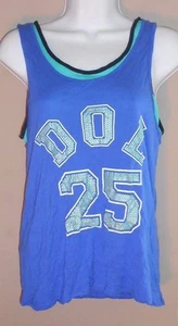 Women's 'Dream Out Loud' Size L - Sleeveless Blue & Green DOL 25 Top Shirt - E - Picture 1 of 3