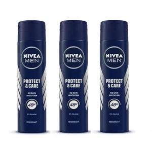 NIVEA Protect & Care 48 hour Antiperspirant Spray for MEN 150 ml (PACK of  3) - Picture 1 of 6