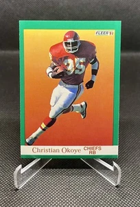 1991 Fleer Football Christian Okoye #96 Kansas City Chiefs - Picture 1 of 2