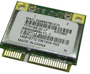 New Atheros AR5B95 802.11b/g/n Wireless PCIe Half AR9285 OEM Foxconn T77H126.00 - Picture 1 of 2