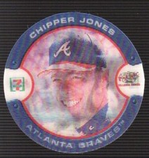 2000 Pacific Seven-Eleven Coins Disc #3 Chipper Jones ATLANTA BRAVES ODDBALL