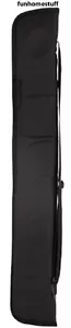 NEGRO 1B/1S Billar Piscina Palo Nailon ESTUCHE BLANDO ACOLCHADO + CORREA + BOLSILLO DE ACCESO - Imagen 1 de 1