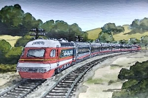 ORIGINAL WATERCOLOUR - InterCity XPT. - Picture 1 of 1