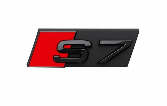 Originale Audi S7 Scritta Emblema Logo per Griglia Radiatore Nero 4K8071805 - Immagine 1 di 1