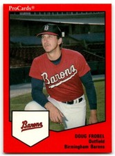 1989 ProCards Minor League Doug Frobel Birmingham Barons #105