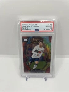 2022-23 Panini Select FIFA CRISTIANO RONALDO /49 Tie-Dye Prizm Mezzanine PSA 10 - Bild 1 von 2