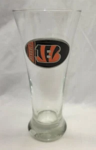 NFL CINCINNATI BENGALS BEER DRINKING GLASS ~ LOGO - Picture 1 of 3