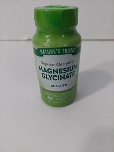 Nature's Truth Superior Absorption Magnesium Glycinate Chelated 60 Caps Exp03/27 - Picture 1 of 4