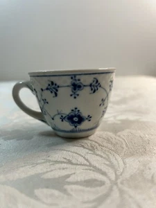 Bing & Grøndahl blau geriffelte Hotel Ersatz Kaffeetasse 20er - 30er Jahre OHNE Untertasse - Bild 1 von 8