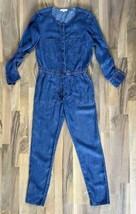 Ladies Denim Playsuit Size 8 - Picture 1 of 6