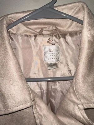 Chaqueta de cuero sintético malva Lauren Conrad Runway para mujer - talla 16 Foto 1 de 3