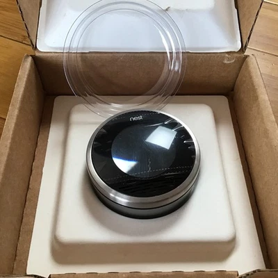 Google Nest Learning Thermostat - Model: 01A- Black - New In Box - Image 1 of 4