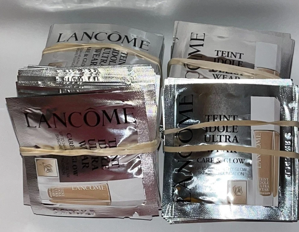 134 LOT Lancome Teint Idole Ultra Wear Care & Glow Foundation Samples ~See List - Image 1 of 1
