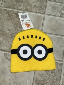 Nwt Despicable Me Minion Beanie Cap Winter Hat Yellow One Size - Picture 1 of 1
