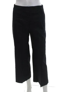 Theory Womens Linen Zippered Pockets Bootcut Dress Pants Solid Blue Size 4 - Picture 1 of 6