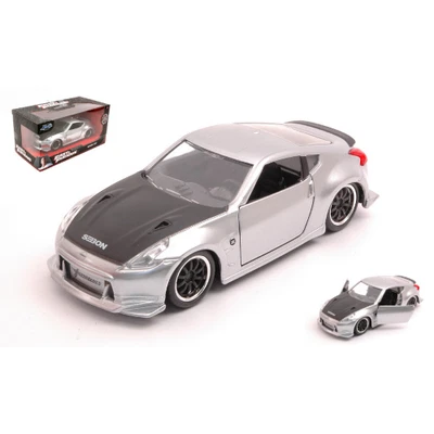 NISSAN GISELE'S 370Z COUPE 2008 FAST & FURIOUS SILVER 1:32 Jada Toys Movie Model - Immagine 1 di 4
