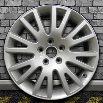 Full Face Bright Fine Metallic Silver OEM Wheel for 2005-2010 Audi A6 - 17x7.5 - Image 1 of 3