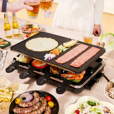 Elektrischer Grill mit beidseitiger Nutzbarkeit, multifunktionaler Grillplatte - Bild 1 von 4