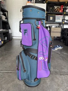 Vintage 90s fila canvas golf bag purple - Picture 1 of 8