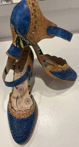 Spring Step L'Artiste Women's Gloss-Lilipad Mary Jane Shoe Blue US 10 D119 - Picture 1 of 6