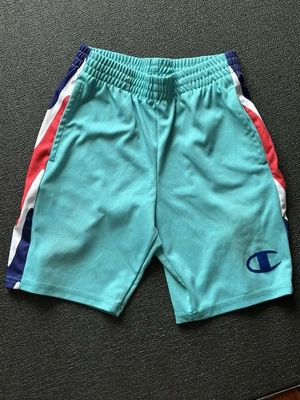 Kids Champion Short Charlotte Hornets Blue Size Medium With Pockets - Image 1 of 2
