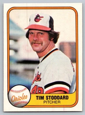 Tim Stoddard 1981 Fleer #176 Baltimore Orioles Baseball Card - Image 1 of 2