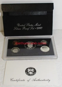 U.S.Mint~Silver Proof Set~1997~S Mint Mark~Penny,Nickel,Dime,Quarter,Half-Dollar - Picture 1 of 1
