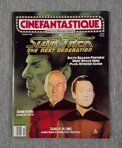 Cinefantastique Magazine 1992 October Special Double-Issue Star Trek TNG Batman - Imagen 1 de 5