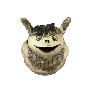 Whimsical German Studio Pottery by Petra Wessel Signed Fairy Garden Planter - Picture 1 of 9