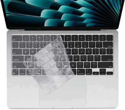 Keyboard Cover Skin for 2024-2022 MacBook Air 13.6 15.3 M3 M2 TPU Protector (Tra - Image 1 of 4