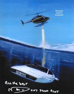 MARC WOLFF in BOND: THE SPY WHO LOVED ME as Stunt Pilot. COA. In pers 10"x8"#966 - Picture 1 of 2