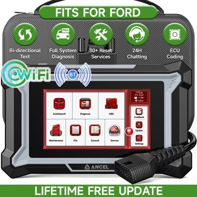 For Ford Car Full Systems Bidirectional OBD2 Diagnostic Scanner Tool Key Coding - image 1 of 4
