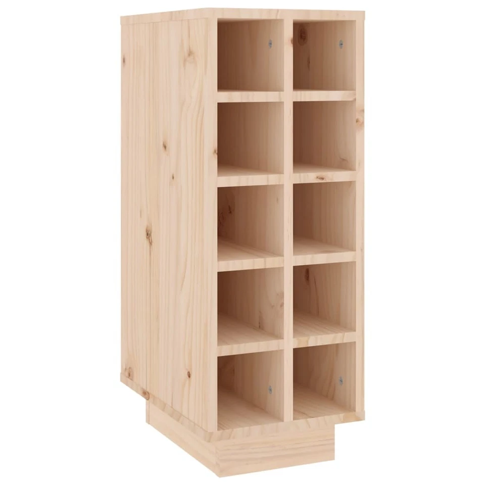 Solid Wood Pine Wine Cabinet Whisky Bottle Rack Sideboard Wine Cupboard vidaXL - image 1 of 1