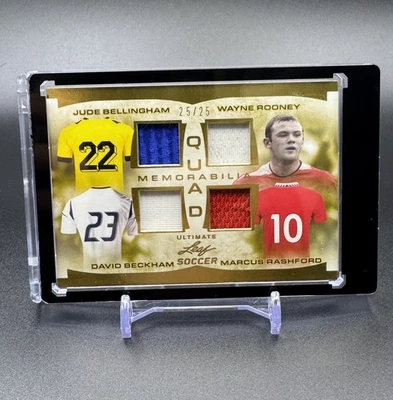 Ultimate Leaf Quad Patches Jude Bellingham Wayne Rooney Beckham Rashford 25/25 - Image 1 of 2