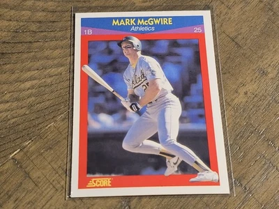 1990 Score Superstars #25 Mark McGwire Nmmt - Image 1 of 3