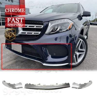 Хромированная накладка на передний бампер для Mercedes Benz W292 GLE350 GLS550 16-2019 - Изображение 1 из 4