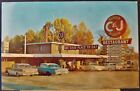 Roadside Restaurant: C&amp;J Good Food, Cars, Claxton, GA. Circa 1960s.