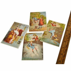 Antique Advertising TRADE CARD Lot of 4 "ACME SOAP" 3-Willie Down Well + SAMURAI - Picture 1 of 7