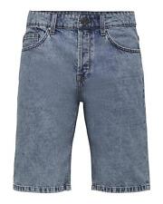 Only & Sons Plain Cotton Shorts  - Blue