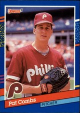 1991 Donruss Philadelphia Phillies Baseball Card #60 Pat Combs