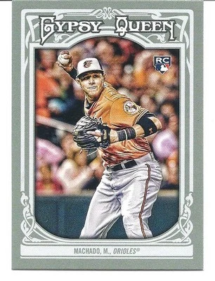 2013 Topps Gypsy Queen MANNY MACHADO, RC #85 and Glove Stories #GS-MM - Image 1 of 4
