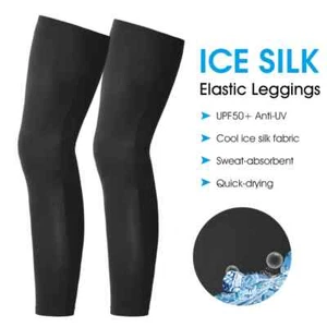 Summer Cycling Leg Compression Sleeves Outdoor Sports Quick Dry Knee Protection - Picture 1 of 28