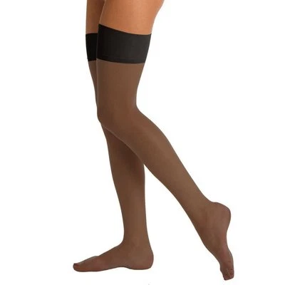  Berkshire Full Support Lycra Leg Reinforced Toe Fantasy Black Stockings Size A - Image 1 of 2