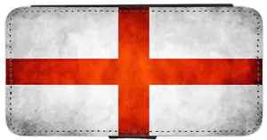 England/St Georges flag Grunge iPhone/Pixel/Galaxy Printed Flip/Wallet Case - Picture 1 of 9