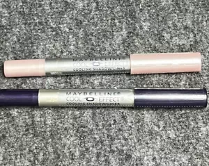 Maybelline Cool Effect Ombretto/Liner Ice Princess/Midnight Chill NUOVO E SIGILLATO - Foto 1 di 3