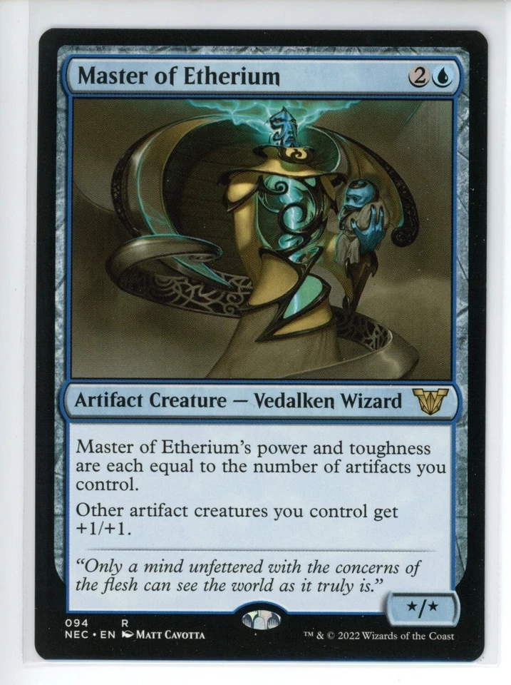 MASTER OF ETHERIUM Neon Dynasty Commander #94 NEC(NM+)(MTG) - Image 1 of 1