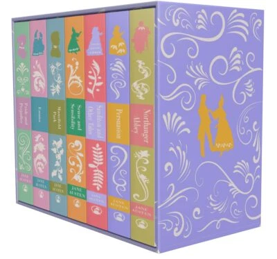 Jane Austen The Complete 7 Books Collection Hardcover Books Box Set Emma, Pride