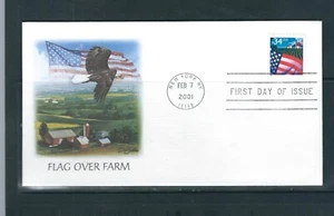 US SC # 3469 Flag Over Farm FDC . Fleetwood Cachet - Picture 1 of 1